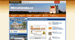Desktop Screenshot of mkrumlovsko.cz