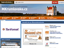Tablet Screenshot of mkrumlovsko.cz
